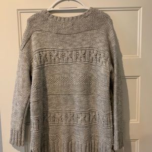 American Eagle Outfitters Gray Crew Neck Sweater